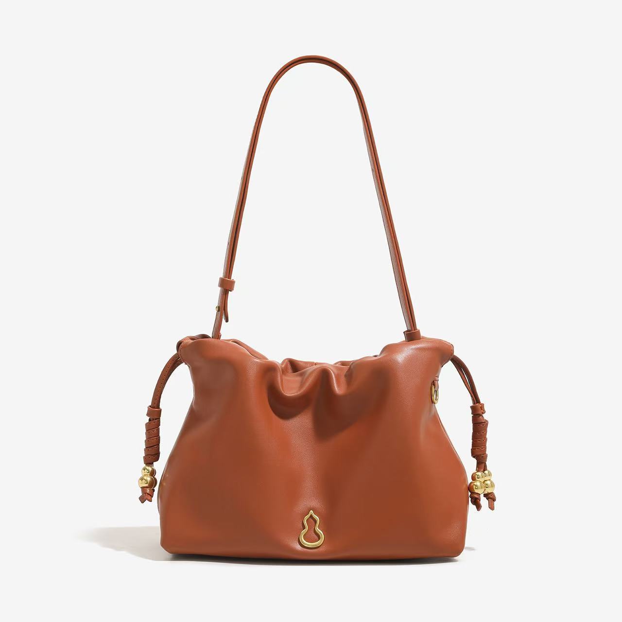 BAMPO Genuine Leather Small Square Bag - 2025 New Arrival Cowhide Underarm Shoulder & Crossbody Bag - Thumbnail 7