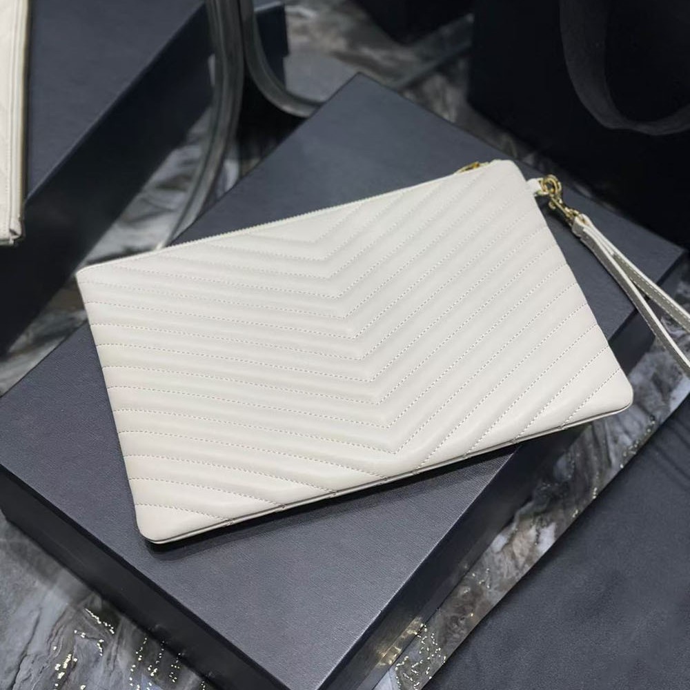 New Women's Genuine Leather Clutch Calfskin Multi-card Slot Evening Bag Fashion Phone Envelope Bag - Thumbnail 4