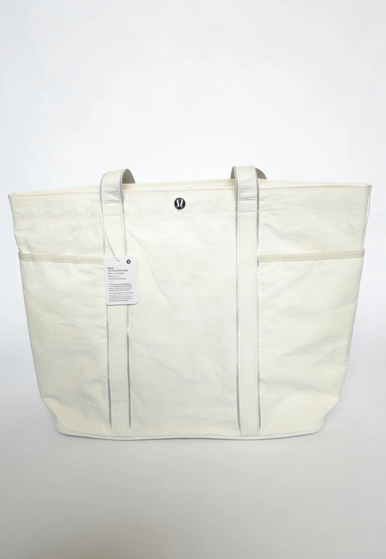Lululemon Style Daily Multi-Pocket Waterproof Canvas Tote Bag - 20L Large Capacity Yoga Bag - Thumbnail 6
