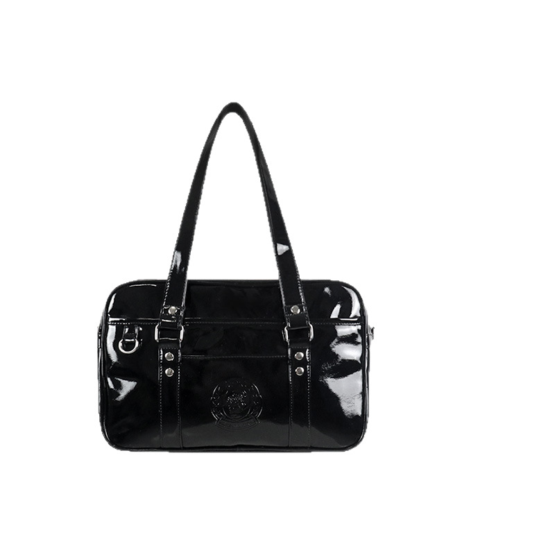 Japanese School Style PU Handbag - JK Uniform Student Shoulder Bag & Travel Laptop Bag - Thumbnail 5