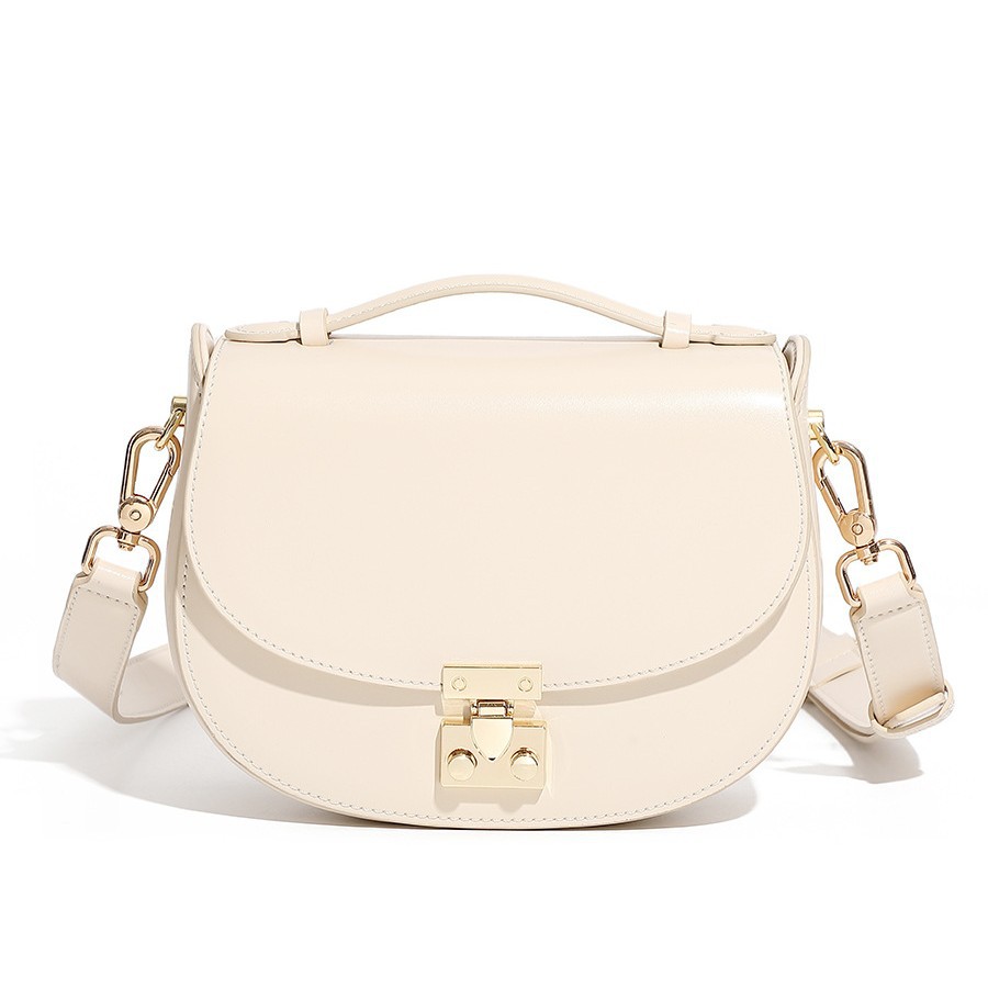 2026 New Arrival Half-Moon Genuine Leather Bag - Versatile Shoulder & Saddle Handbag - Thumbnail 5