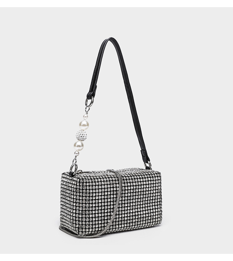 Rhinestone Evening Clutch Bag, Sparkling Crossbody & Handbag for Women - Thumbnail 29