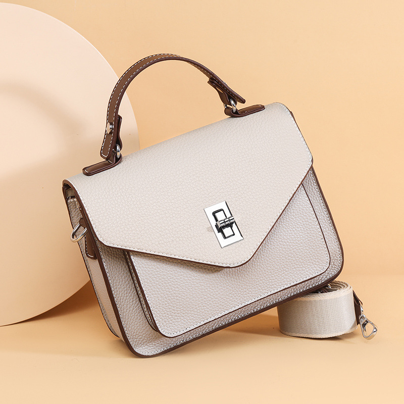 Genuine Leather Crossbody Bag for Work