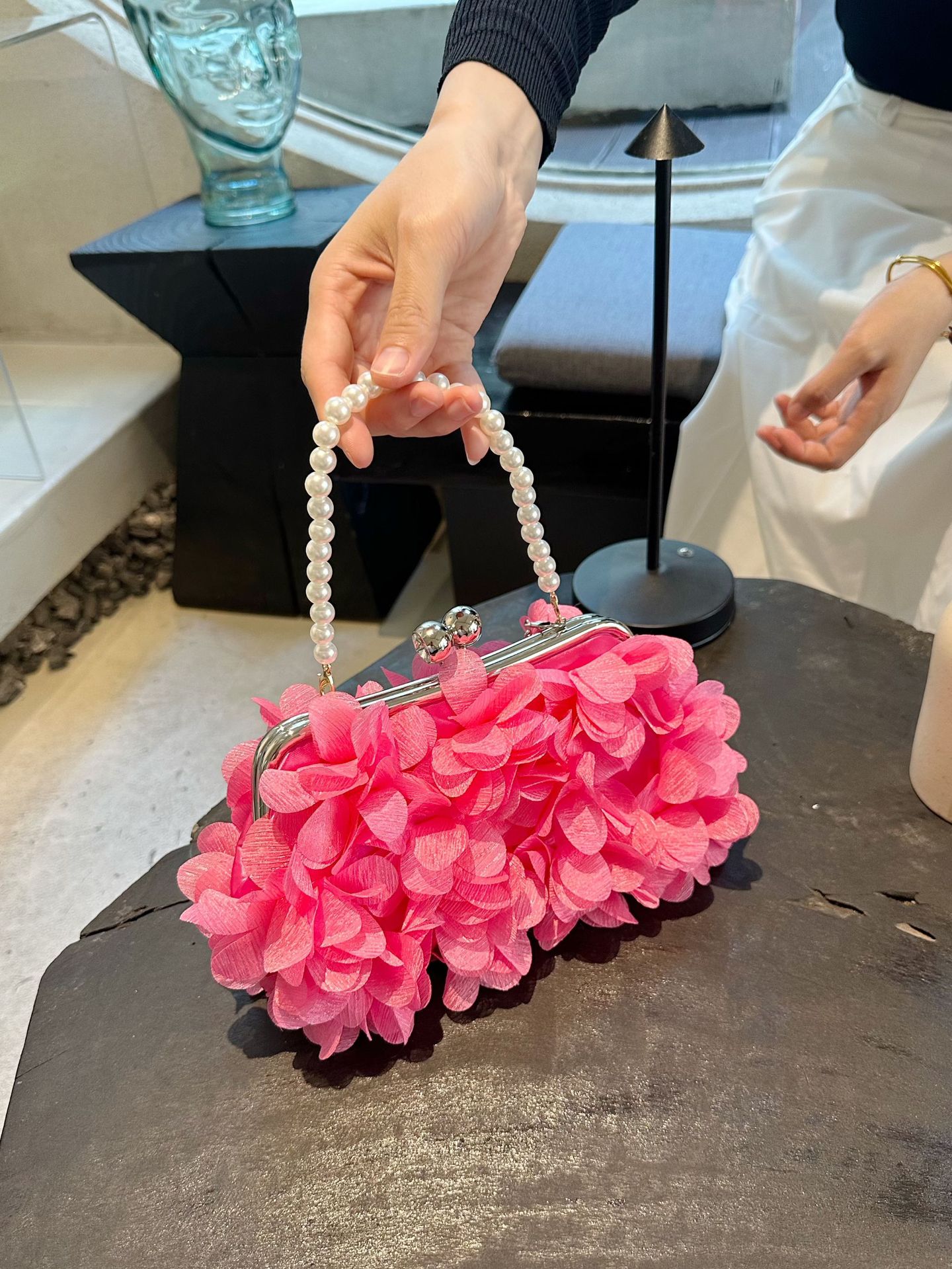 2025 Spring/Summer Petal Evening Clutch - New Chinese Style Hanfu Accessory Bag - Thumbnail 9