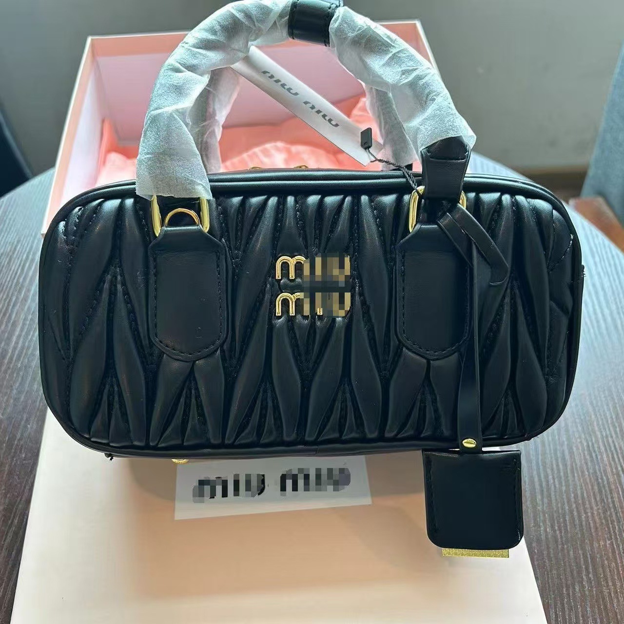 Vintage Niche Lambskin Bowling Bag Boston Style Fashionable Leather Shoulder Handbag - Thumbnail 8