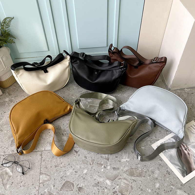 Niche Design Baguette Bag - Minimalist Casual Shoulder & Crossbody Bag for Women - Thumbnail 3