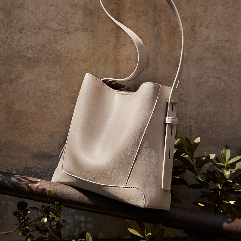 Nalan Du 2026 New Collection Women's Crossbody Bag - Versatile Genuine Leather Bucket Bag - Thumbnail 14