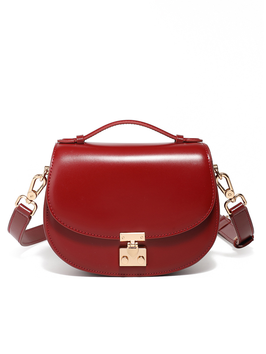 2026 New Arrival Half-Moon Genuine Leather Bag - Versatile Shoulder & Saddle Handbag - Thumbnail 8