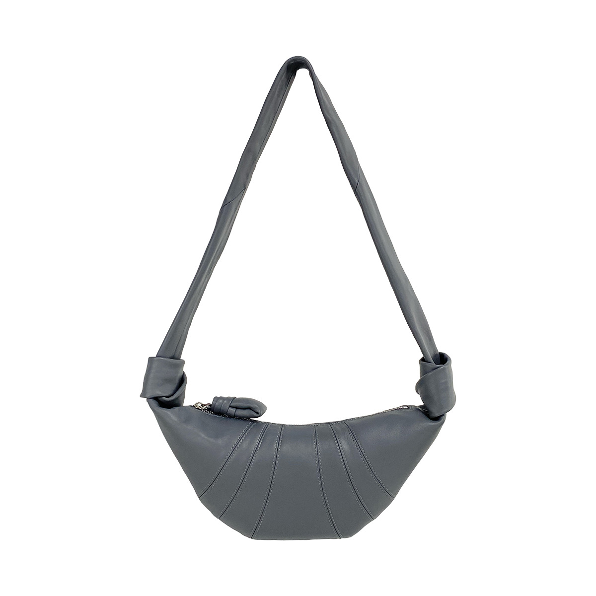 Premium Genuine Leather Croissant Bag Women's Shoulder Bag Elegant Commuter Dumpling Bag - Thumbnail 8