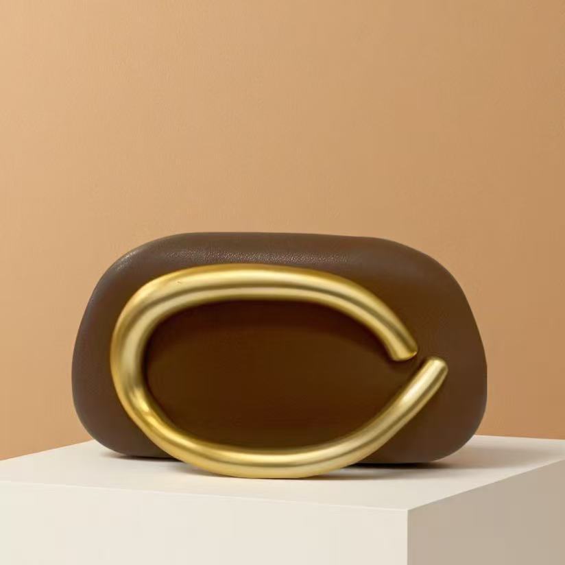 New Evening Bag with Acrylic Handle - Women's Crossbody & Shoulder Handbag - Thumbnail 29