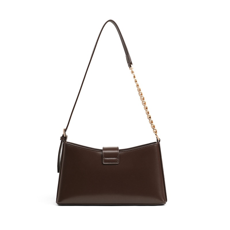 2026 New Summer Genuine Leather Underarm Bag Minimalist Luxury Crossbody Shoulder Bag for Women - Thumbnail 3