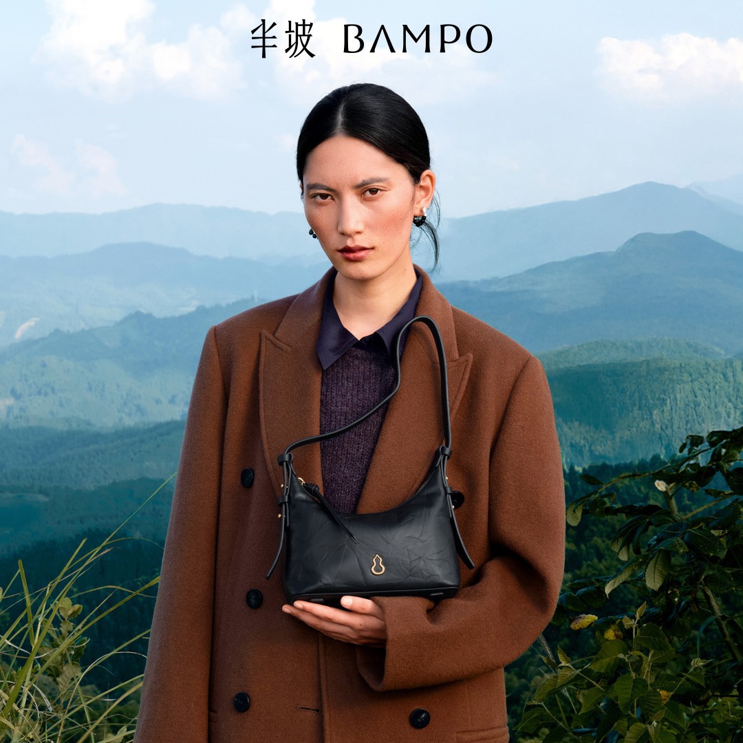 BAMPO Jin Yuan HOBO Bag, First Layer Cowhide Underarm Bag, New Texture Shoulder & Crossbody Bag - Thumbnail 4