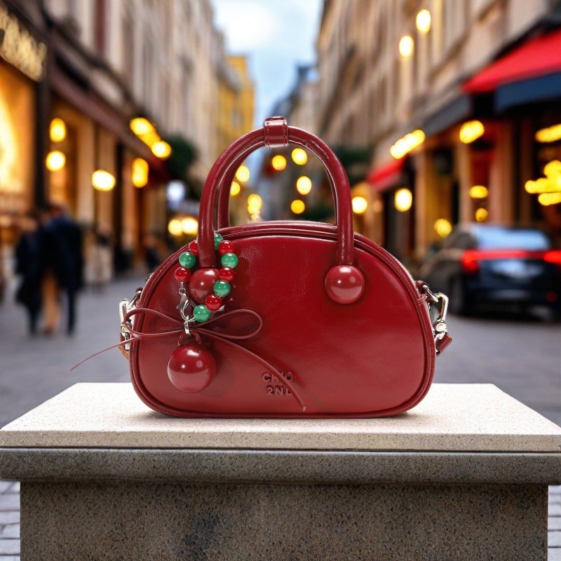 Nanfeng Chio2nd Sweet Date Genuine Leather Pillow Bag - Exquisite Small Handbag, Shoulder & Crossbody Bag for Weddings - Thumbnail 6