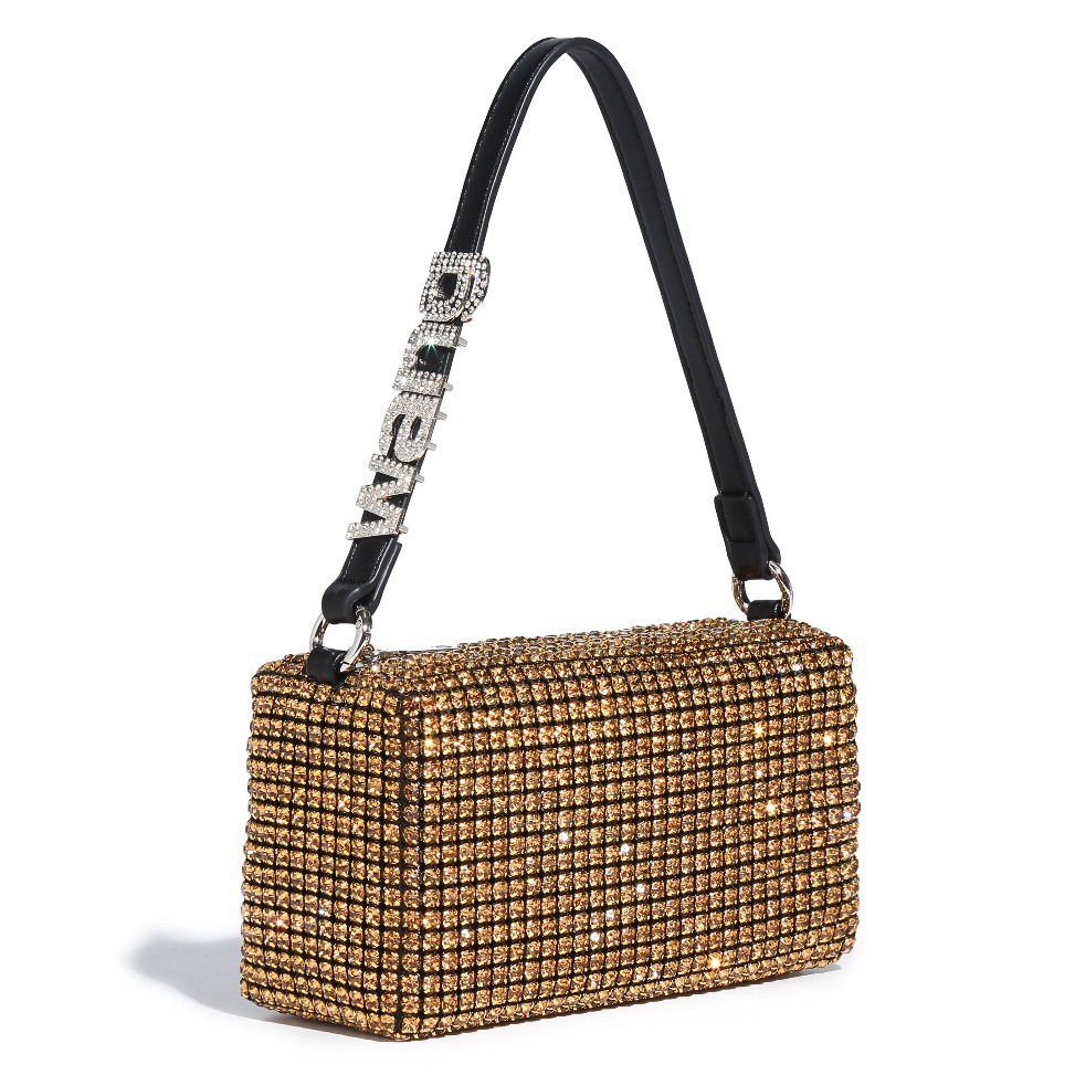 Rhinestone Evening Clutch Bag, Sparkling Crossbody & Handbag for Women - Thumbnail 2