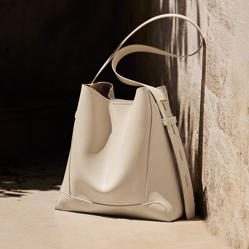 Nalan Du 2026 New Collection Women's Crossbody Bag - Versatile Genuine Leather Bucket Bag - Thumbnail 8