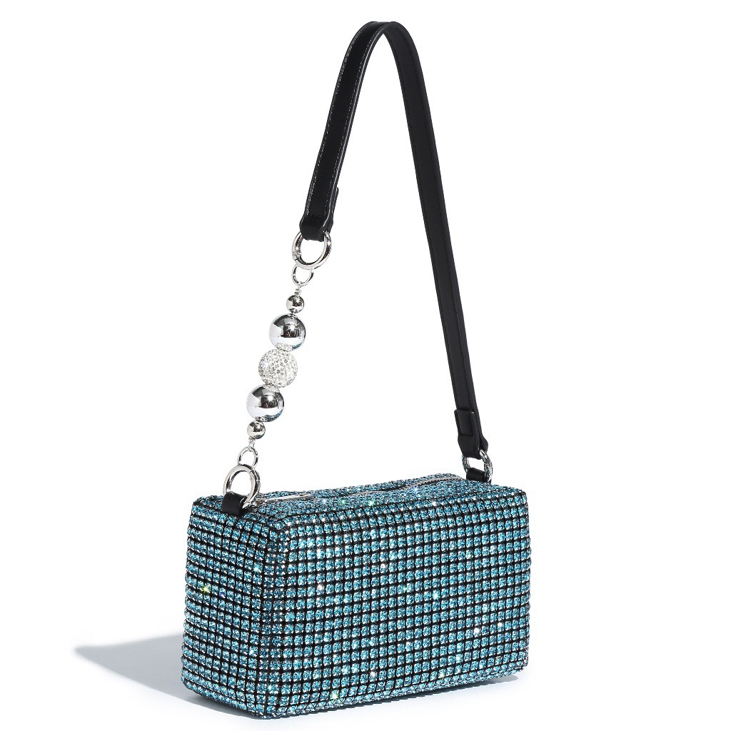 Rhinestone Evening Clutch Bag, Sparkling Crossbody & Handbag for Women - Thumbnail 21