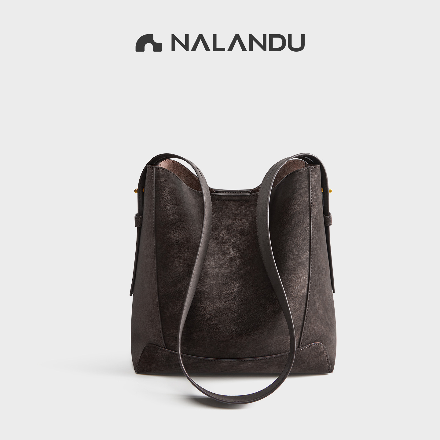 Nalan Du 2026 New Collection Women's Crossbody Bag - Versatile Genuine Leather Bucket Bag - Thumbnail 7
