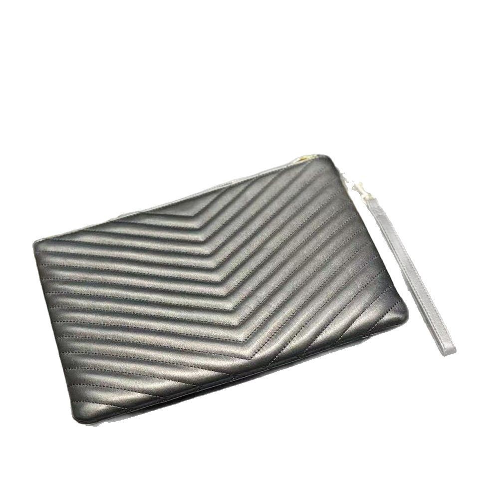 New Women's Genuine Leather Clutch Calfskin Multi-card Slot Evening Bag Fashion Phone Envelope Bag - Thumbnail 5