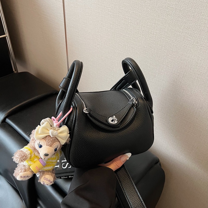 2025 New Solid Color Doctor Bag Large Capacity Casual Shoulder Bag Commuter Pillow Bag - Thumbnail 8