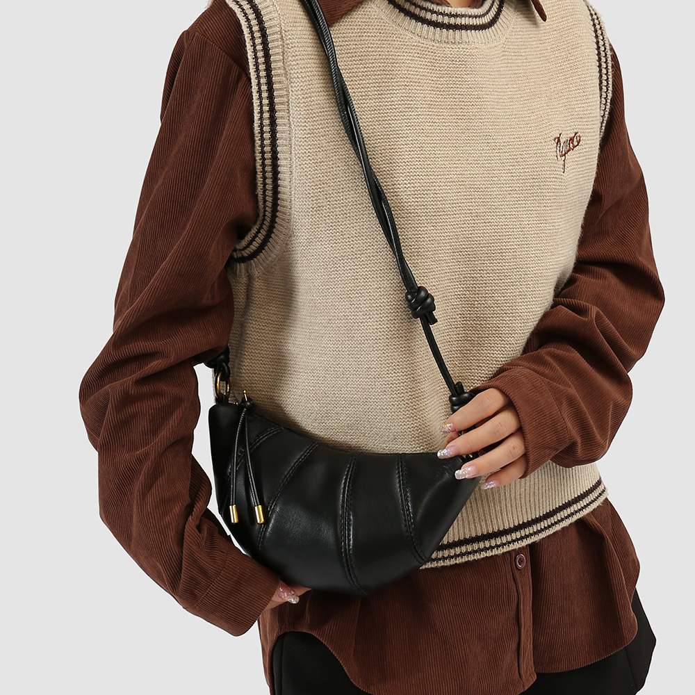Genuine Leather Crossbody Bag for Work