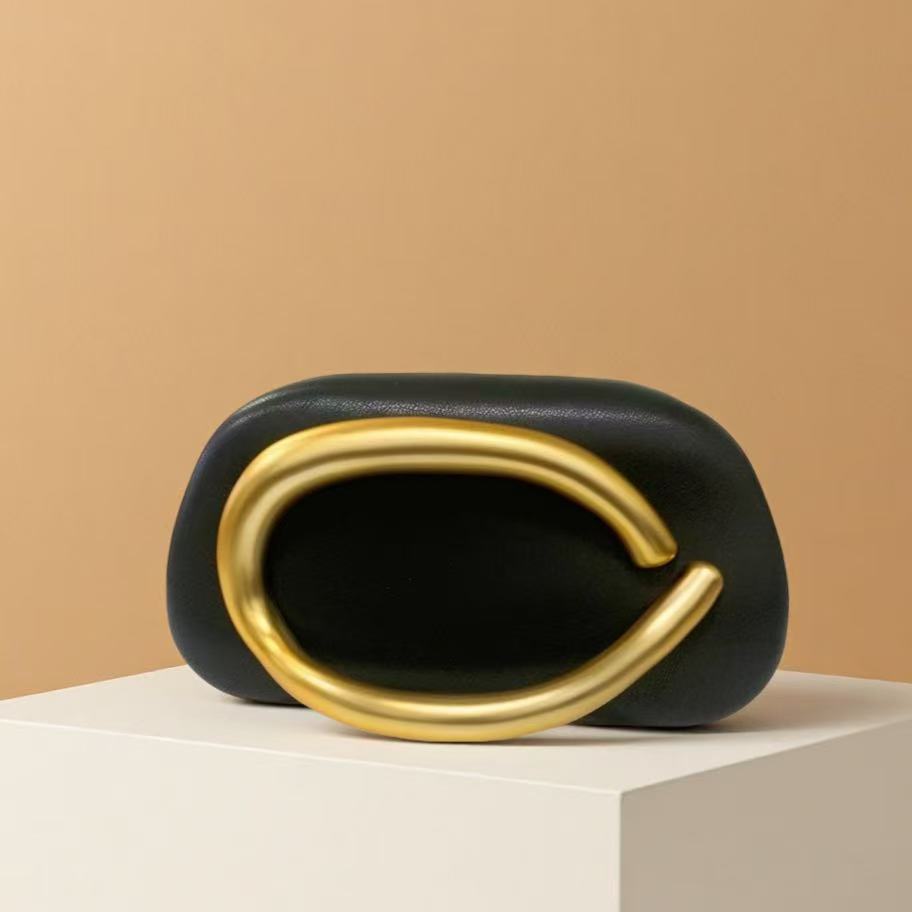 New Evening Bag with Acrylic Handle - Women's Crossbody & Shoulder Handbag - Thumbnail 8