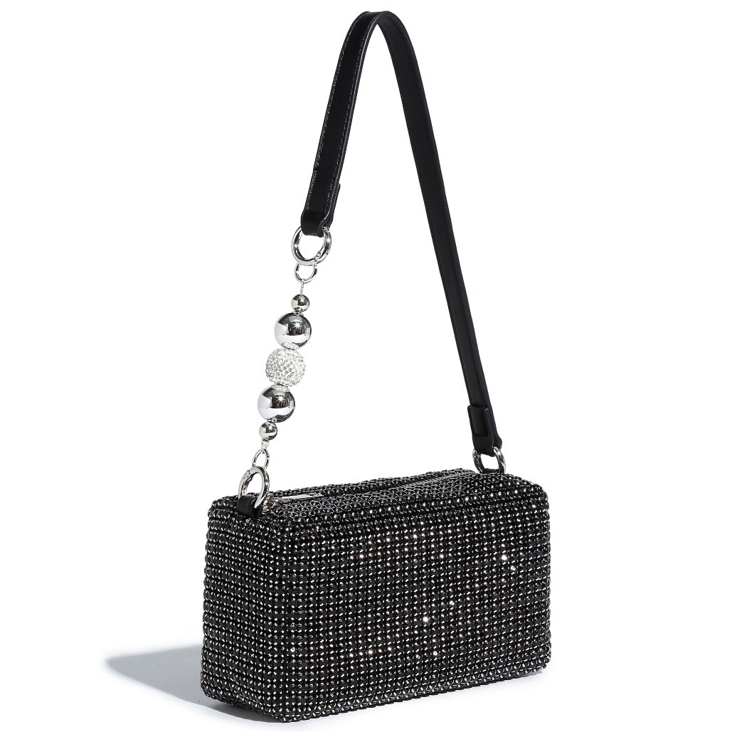 Rhinestone Evening Clutch Bag, Sparkling Crossbody & Handbag for Women - Thumbnail 15