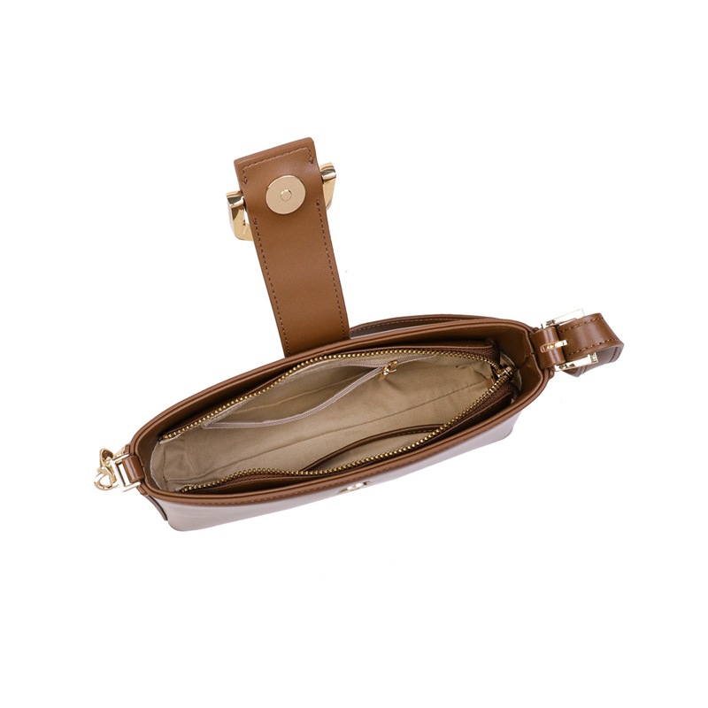 2026 New Summer Genuine Leather Underarm Bag Minimalist Luxury Crossbody Shoulder Bag for Women - Thumbnail 4