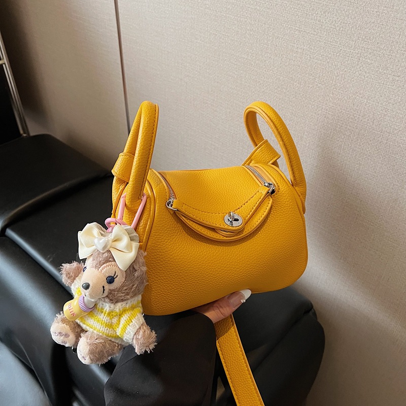 2025 New Solid Color Doctor Bag Large Capacity Casual Shoulder Bag Commuter Pillow Bag - Thumbnail 6