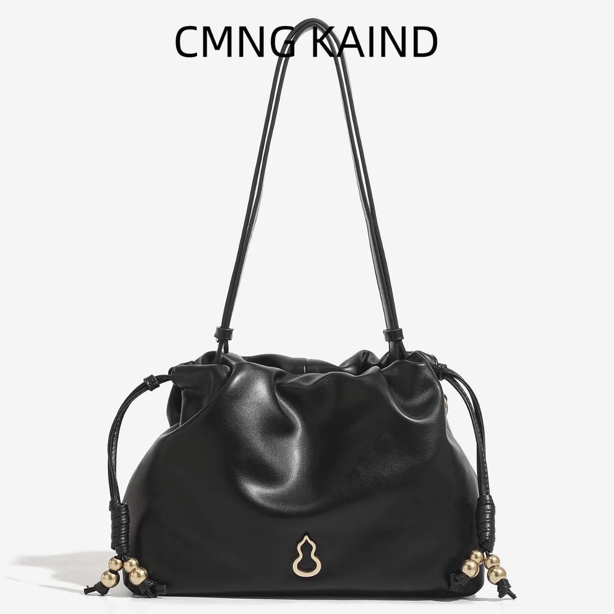 BAMPO Genuine Leather Small Square Bag - 2025 New Arrival Cowhide Underarm Shoulder & Crossbody Bag - Thumbnail 3