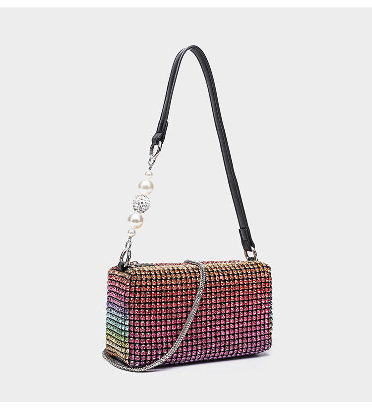 Rhinestone Evening Clutch Bag, Sparkling Crossbody & Handbag for Women - Thumbnail 22