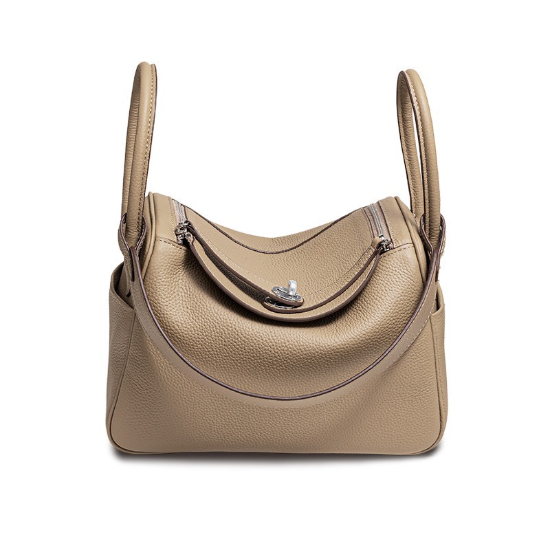 New Cross-Border Top Layer Cowhide Lindy Bag - Large Capacity Fashionable Doctor Bag, Versatile Shoulder Bag - Thumbnail 5