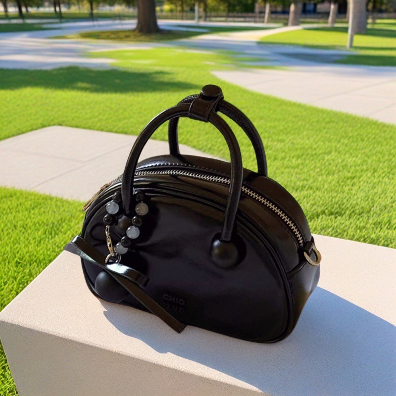 Nanfeng Chio2nd Sweet Date Genuine Leather Pillow Bag - Exquisite Small Handbag, Shoulder & Crossbody Bag for Weddings - Thumbnail 7