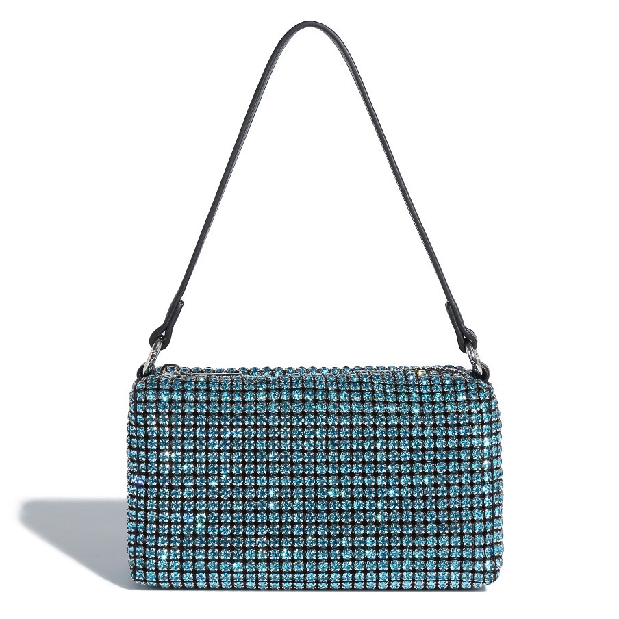 Rhinestone Evening Clutch Bag, Sparkling Crossbody & Handbag for Women - Thumbnail 18