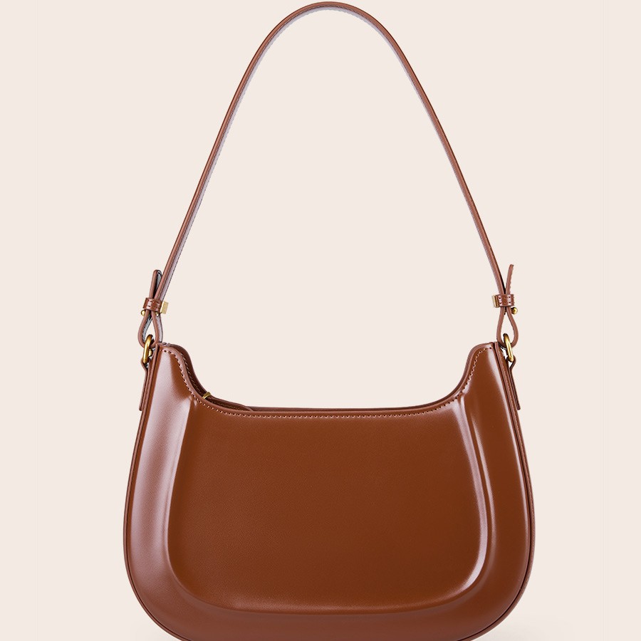 Vintage Saddle Bag Red Wedding Bag 2026 - Genuine Leather Women's Shoulder & Crossbody Fashion Commuter Handbag - Thumbnail 5