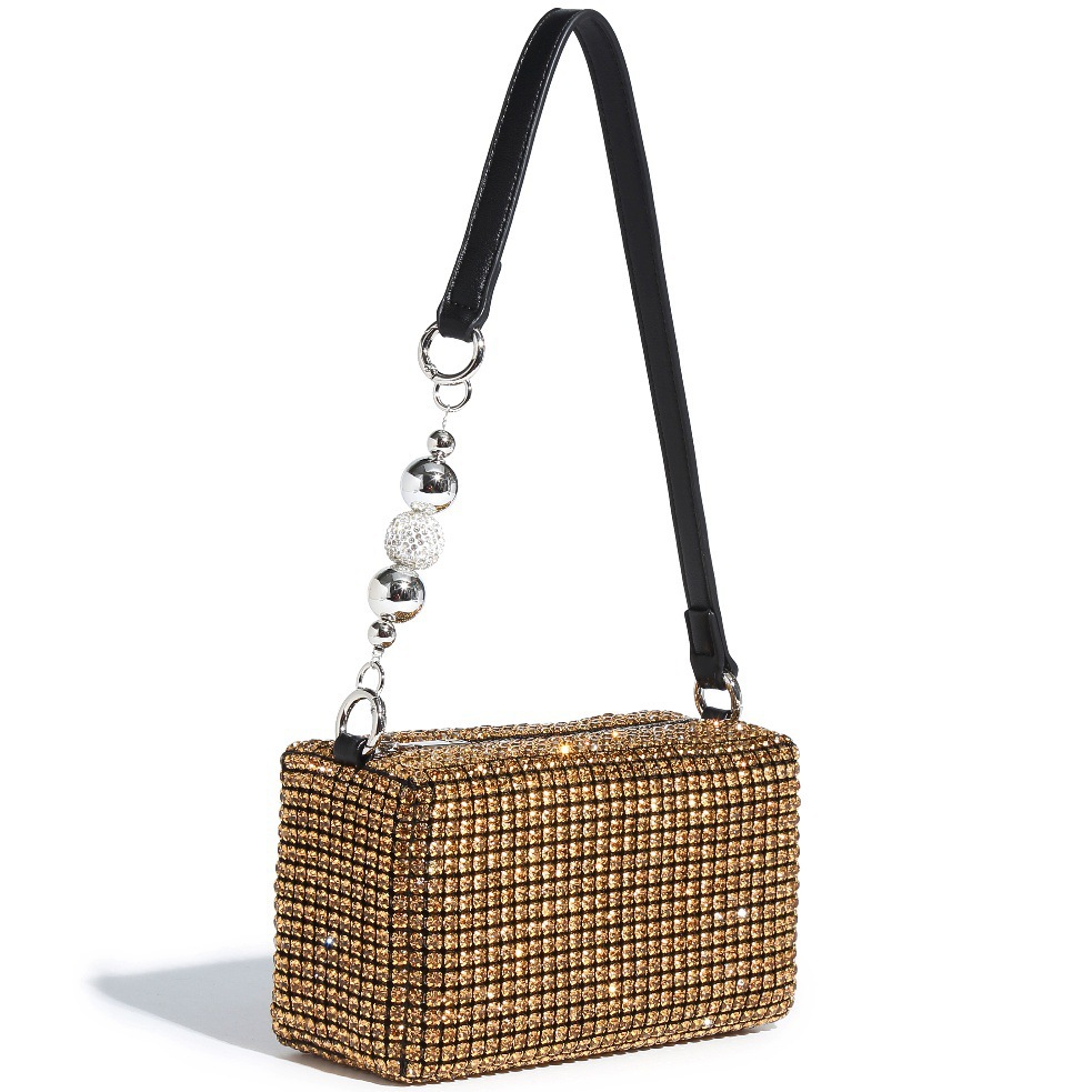 Rhinestone Evening Clutch Bag, Sparkling Crossbody & Handbag for Women - Thumbnail 23