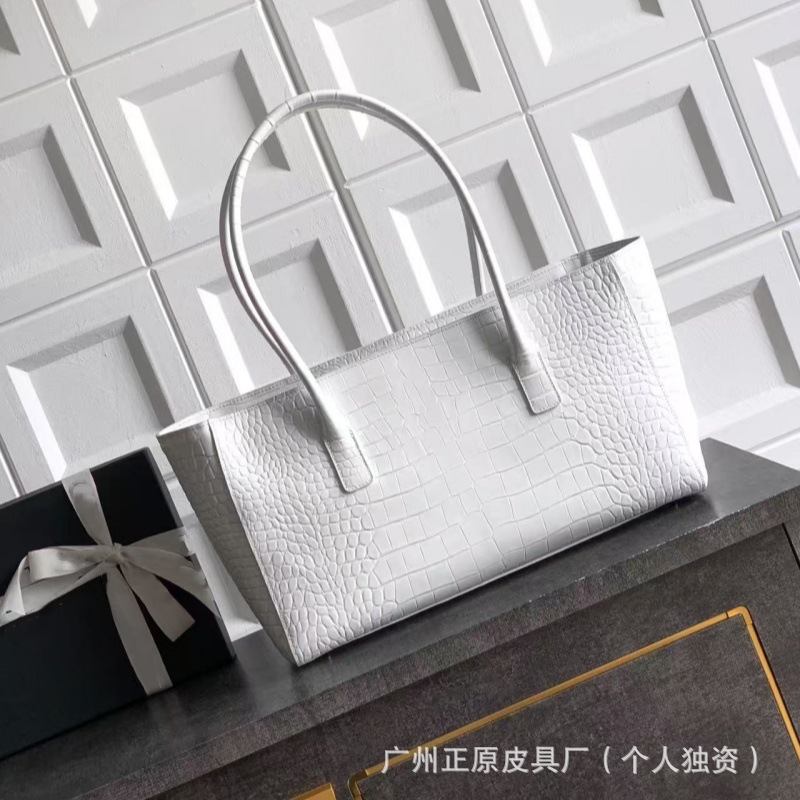 2026 New Arrival Long-termism Lazy Tote Bag - First Layer Cowhide Large Capacity Business Bag - Thumbnail 3