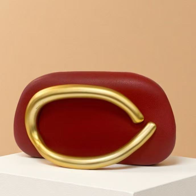 New Evening Bag with Acrylic Handle - Women's Crossbody & Shoulder Handbag - Thumbnail 18