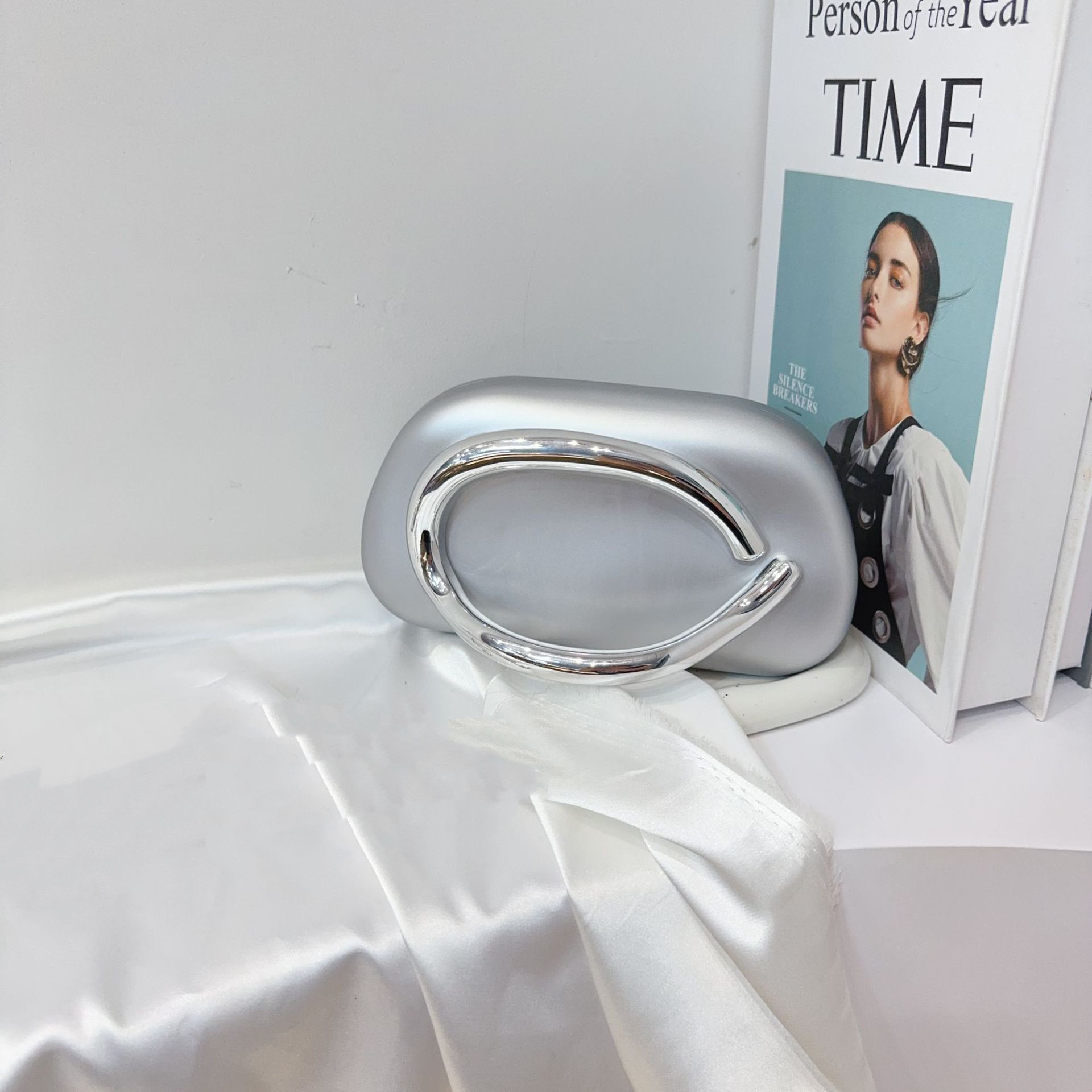 New Evening Bag with Acrylic Handle - Women's Crossbody & Shoulder Handbag - Thumbnail 40