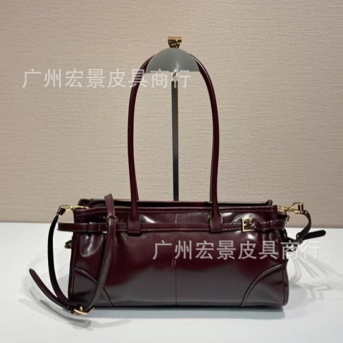 2025 SoftLux Boston Wax Leather Women's Bag Shoulder Crossbody Commuter Underarm Handbag Light Vintage - Thumbnail 8