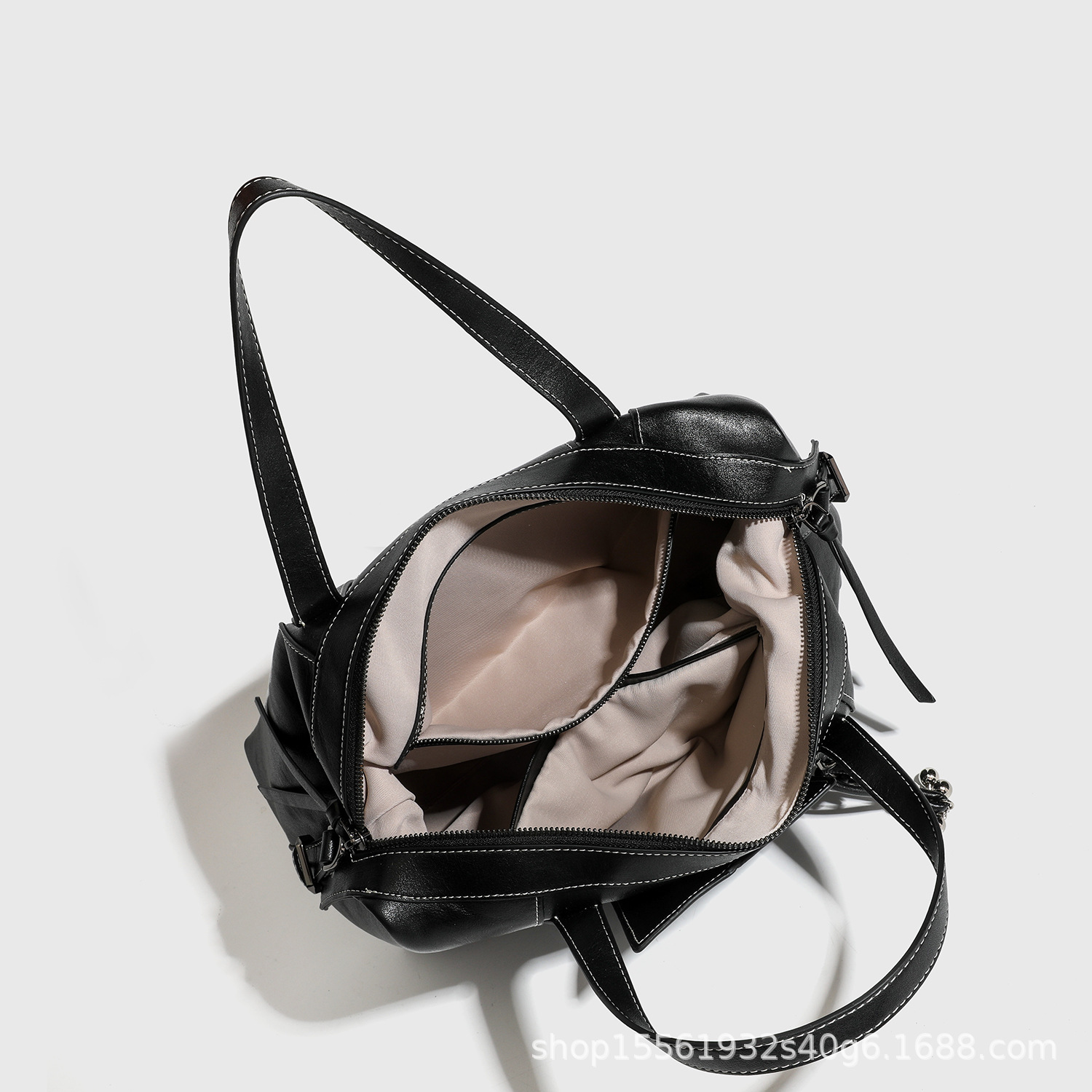 2026 New Vintage Boston Bag - Large Capacity Commuter Handbag & Shoulder Bag for Women - Thumbnail 4