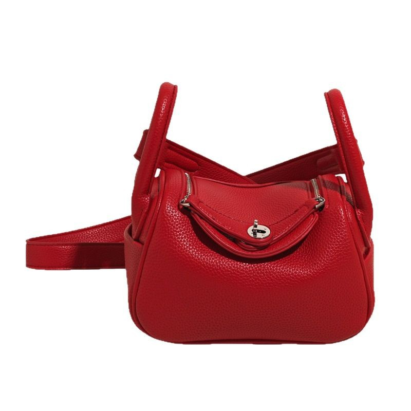 2025 New Solid Color Doctor Bag Large Capacity Casual Shoulder Bag Commuter Pillow Bag - Thumbnail 5