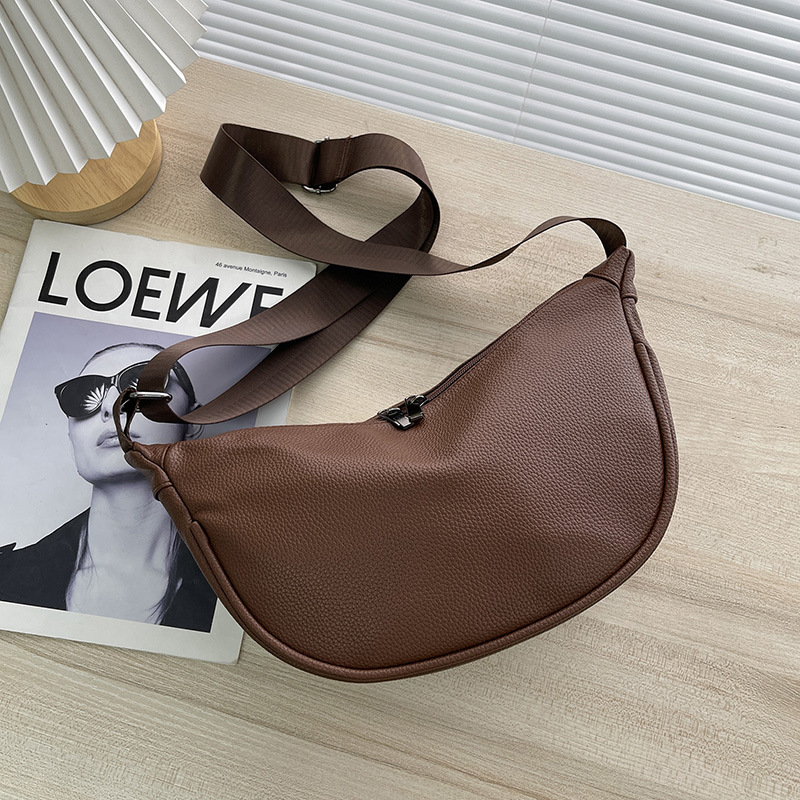 Niche Design Baguette Bag - Minimalist Casual Shoulder & Crossbody Bag for Women - Thumbnail 9