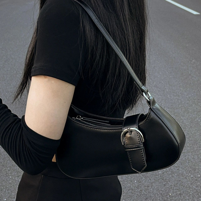 Niche Design 2024 New Underarm Bag - Japanese Style Y2K Baguette Shoulder Bag - Thumbnail 6