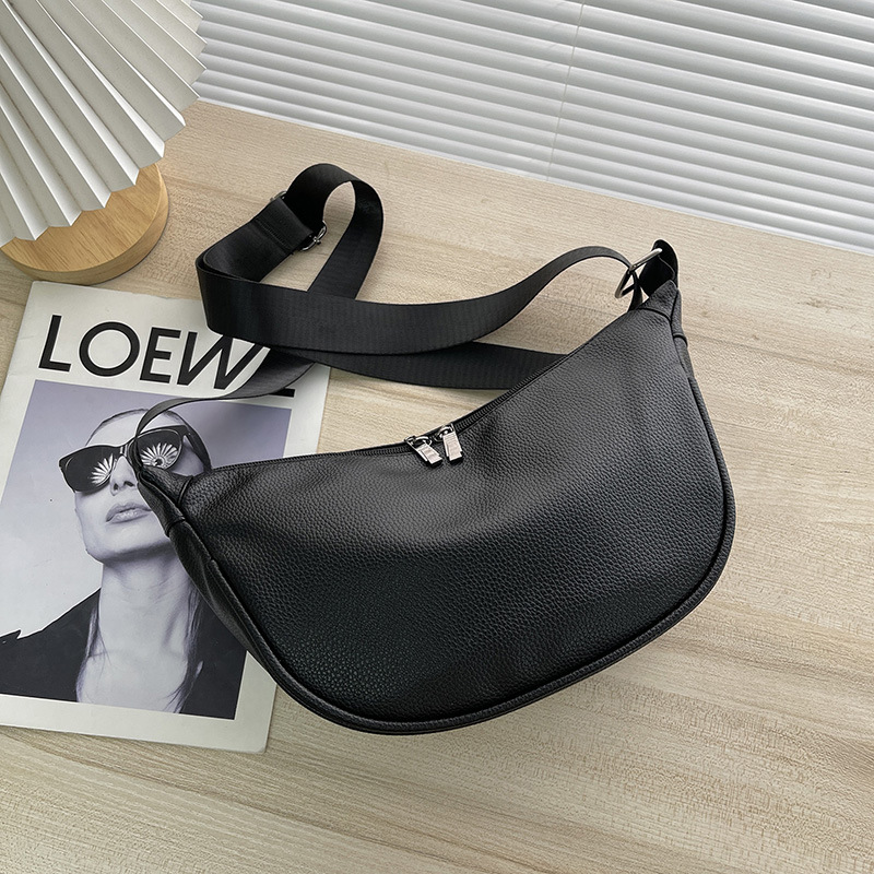 Niche Design Baguette Bag - Minimalist Casual Shoulder & Crossbody Bag for Women - Thumbnail 11