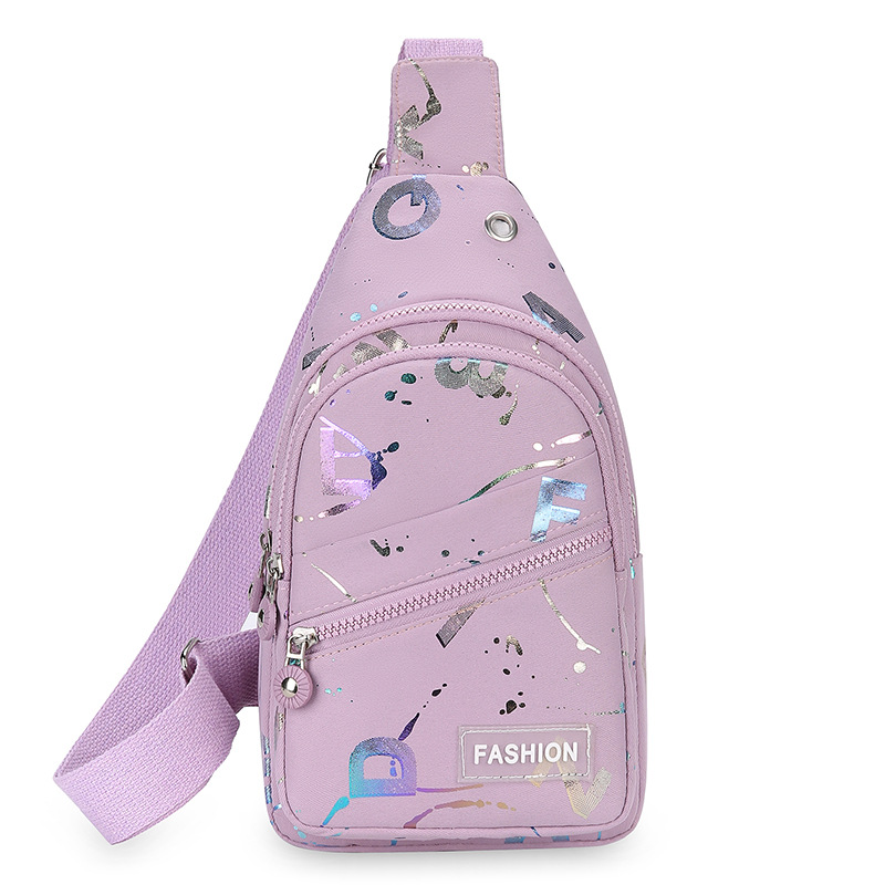 Trendy Oxford Cloth Women's Chest Bag Versatile Fashion Travel Small Crossbody Bag Sling Bag - Thumbnail 10