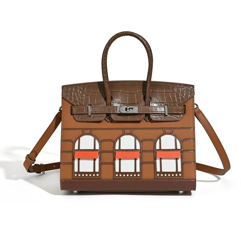 2026 New Arrival Genuine Leather Commuter Birkin Bag High-End Fashion Versatile Women's Handbag - Thumbnail 9