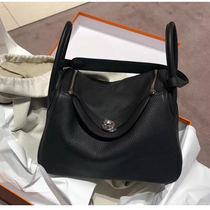 Large Top Grain Leather Lindy Bag - Fashionable Pillow Bag, Commuter Shoulder & Handbag for Women - Thumbnail 3