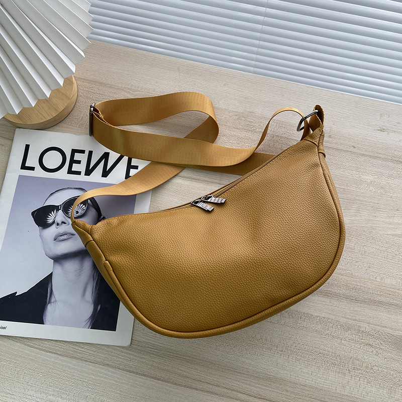 Niche Design Baguette Bag - Minimalist Casual Shoulder & Crossbody Bag for Women - Thumbnail 10