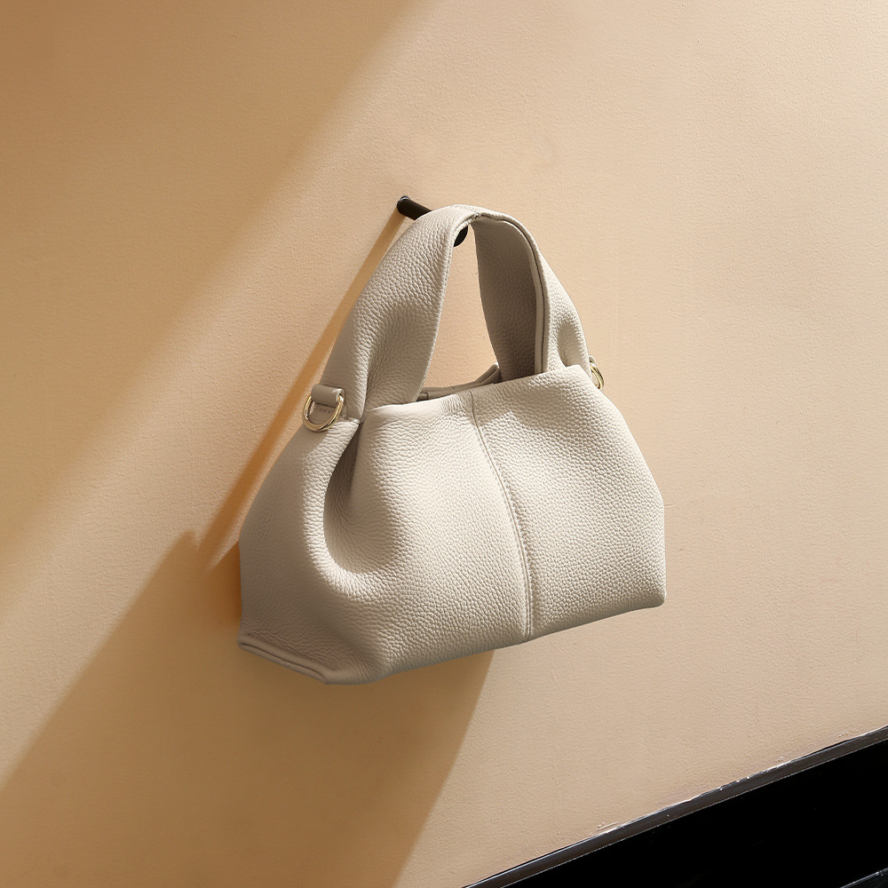 Best Selling Genuine Leather Women's Tote Bag - Top Layer Cowhide Shoulder & Crossbody Bag for Daily Commute - Thumbnail 3