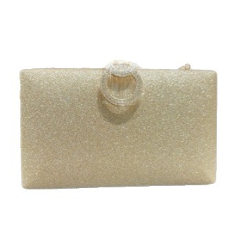 Luxury Rhinestone Evening Clutch - Sparkling Wedding & Formal Dress Bag with Chain - Thumbnail 5